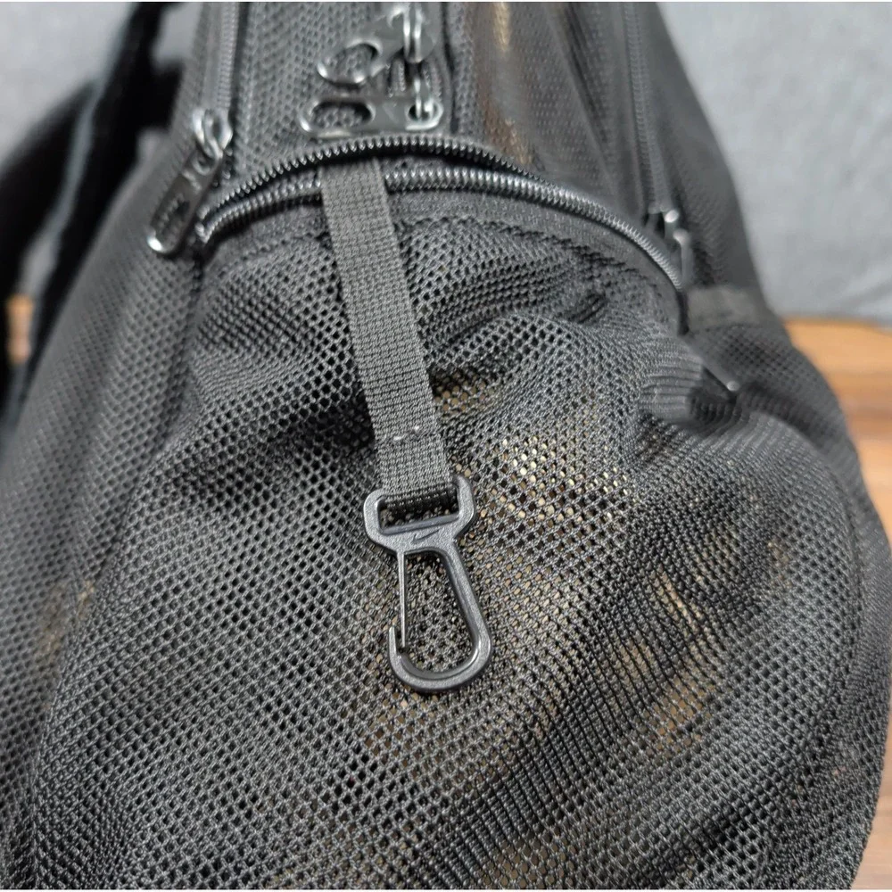 Nike BRASILIA Mesh Backpack 9.0 Black BA6050-010 Gym School GUC